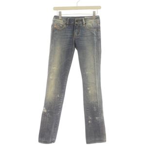 ディーゼル DIESEL LHELA jog pants ジョグパンツ デニム ジーンズ ジーパン スキニー ダメージ加工 リペア W24L32 S インディゴ /IR ■GY99 レディース