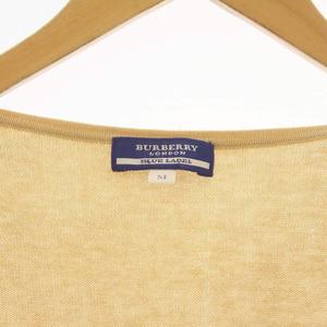 BURBERRY バーバリー ブルーレーベル　ベージュ　ロゴ刺繍　ニット バーバリーブルーレーベル BURBERRY BLUE LABEL カーディガン