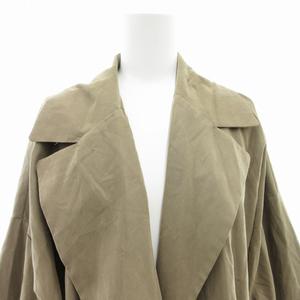 ジャーナルスタンダード レリューム JOURNAL STANDARD relume トレンチコート ミドル ボタンレス F ベージュ /GV レディース