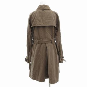 ラグナムーン LagunaMoon トレンチコート ベルト付き ミドル ハーフ F カーキ /UO レディース