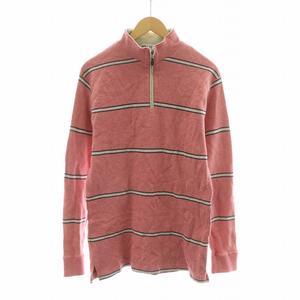 チャップス CHAPS ニット 長袖 ハーフジップ ボーダー LL ピンク 2237-8095 /NQ ■MT メンズ