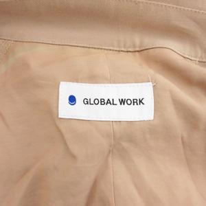 グローバルワーク GLOBAL WORK トレンチコート ロング丈 背面切替 F ベージュ /UD レディース