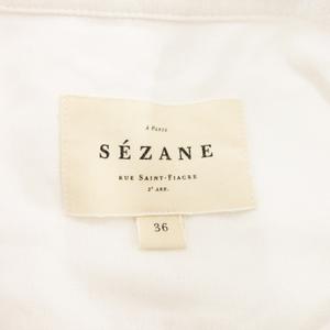 Sezane セザンヌ刺繍入り長袖トップス　新品未使用　36 フランスの人気店 関税込/追跡付フランス速達発☆セザンヌ☆可愛UP♪刺繍 ブラウス