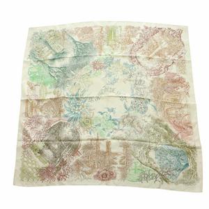 エルメス HERMES カレ90 Le Jardin de Leila レイラの庭 大判スカーフ ストール 絹 シルク 総柄 マルチカラー ■GY19 /MQ ■OH レディース
