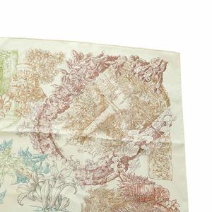 エルメス HERMES カレ90 Le Jardin de Leila レイラの庭 大判スカーフ ストール 絹 シルク 総柄 マルチカラー ■GY19 /MQ ■OH レディース