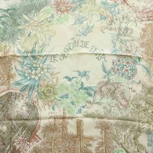 エルメス HERMES カレ90 Le Jardin de Leila レイラの庭 大判スカーフ ストール 絹 シルク 総柄 マルチカラー ■GY19 /MQ ■OH レディース