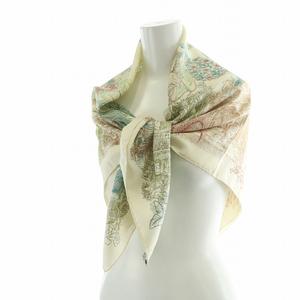 エルメス HERMES カレ90 Le Jardin de Leila レイラの庭 大判スカーフ ストール 絹 シルク 総柄 マルチカラー ■GY19 /MQ ■OH レディース