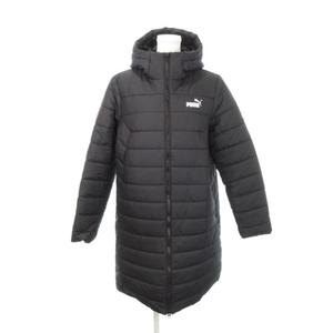 未使用品 プーマ PUMA パデッドロングコート 中綿 フーディー スポーツ 大きいサイズ XL 黒 ブラック 672277 /AH12 レディース