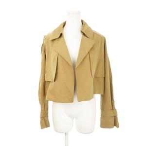 ココディール COCO DEAL ショートトレンチコート ラグラン トッパー 1 S 茶 ブラウン /AH7 レディース