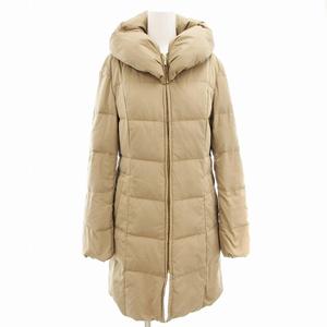 インタープラネット INTERPLANET 美品 ダウンコート ショールカラー ロング丈 F ベージュ /AE レディース