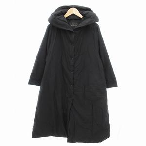 サニークラウズ Sunny Clouds ダウンコート ロング フード ナイロン 黒 ブラック /UD レディース