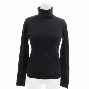 ラルフローレン RALPH LAUREN カットソー タートルネック 長袖 M 黒 ブラック /UD レディース