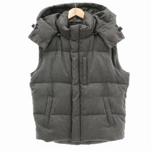 グローバルワーク GLOBAL WORK ダウンベスト ジャケット フード L グレー /JS メンズ