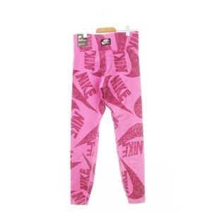 未使用品 ナイキ NIKE スポーツウェア アイコン クラッシュ オールオーバー プリント レギンス タイツ スパッツ フィットネス トレーニング S ピンク CJ2061-691 /AH14 レディース