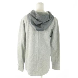 ナイキ NIKE 切替ジップアップパーカー 長袖 スウェット ロゴ ストレッチ スポーツ S グレー /AO15 レディース