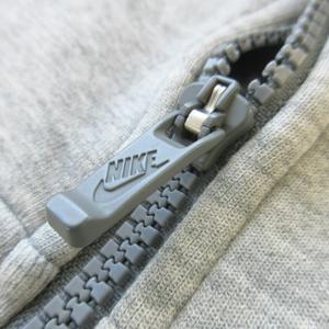 ナイキ NIKE 切替ジップアップパーカー 長袖 スウェット ロゴ ストレッチ スポーツ S グレー /AO15 レディース