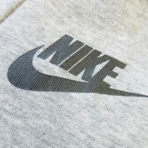 ナイキ NIKE 切替ジップアップパーカー 長袖 スウェット ロゴ ストレッチ スポーツ S グレー /AO15 レディース