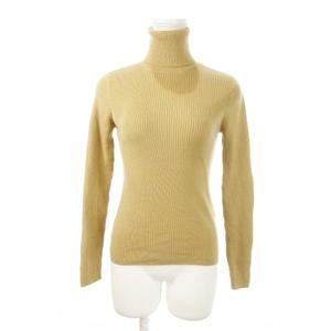 ラルフローレン RALPH LAUREN リブニット セーター タートルネック 長袖 ウール M 茶 ブラウン /MN7 ■GY99 レディース