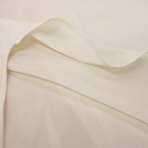 ラブレス LOVELESS ケープ付きブラウス バンドカラー 長袖 ギャザー 金ボタン とろみ感 小さいサイズ 34 XS 白 アイボリー /MN17 ■GY99 レディース