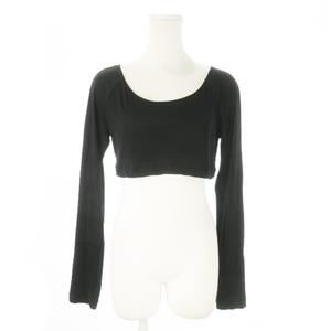 未使用品 チノ CINOH COSMORAMA SHORT PULLOVER コスモラマ ショート プルオーバー カットソー 長袖 36 S 黒 ブラック 24SCU010 /AO21 ■GY55 レディース