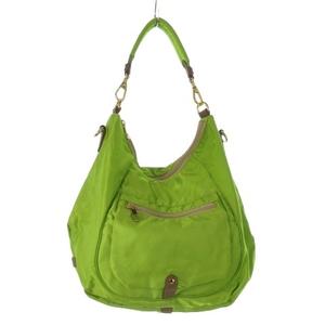 サザビー SAZABY ショルダーバッグ ハンドバッグ 2WAY 黄緑 イエローグリーン ピスタチオ ハンドル着脱可能 /CK9 ■GY99 レディース