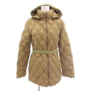 モンクレール MONCLER ダウンジャケット キルティング フード ベルト 0 キャメル ■GY50 /JS レディース