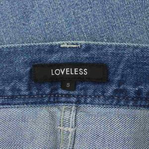 ラブレス LOVELESS デニム ジーンズ S ブルー ダメージ加工 色落ち加工 ボタンフライ /PP ■GY99 メンズ