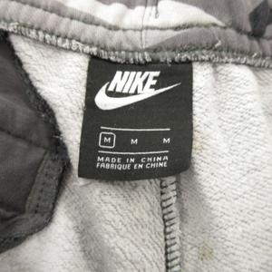 ナイキ NIKE ジョガーパンツ 裏起毛 スポーツウエア M グレー 迷彩柄 ドローストリング アンクル /MN35 ■GY99 メンズ