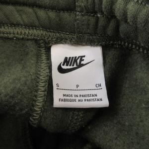 ナイキ NIKE スウェットジョガーパンツ モンキー S 緑 カーキ 無地 ロゴ刺繍 リブ裾 /CK30 ■GY99 メンズ