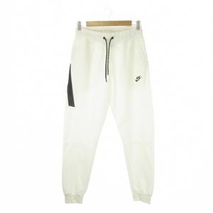 ナイキ NIKE スウェットジョガーパンツ L 白 ホワイト 長ズボン ドローストリング 切り替えデザイン /CK29 ■GY99 メンズ