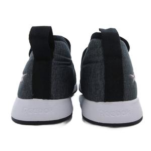 リーボック Reebok スニーカー シューズ 靴 24cm グレー ピンク スリッポン クロスバンド プルタブ /SX ■GY99 レディース