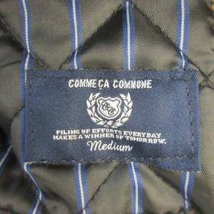 コムサコミューン COMME CA COMMUNE ダッフルコート 中綿 M 茶 ブラウン フード付き トグルボタン /AO10 ■GY99 メンズ