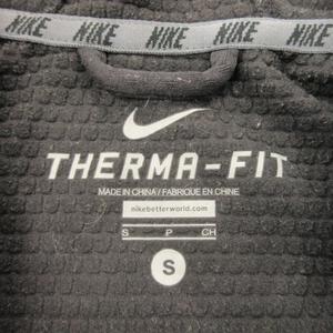 ナイキ NIKE THERMA-FIT ジップパーカー スポーツウエア S 黒 ブラック 切替 メッシュ ロゴ /MN8 ■GY99 メンズ