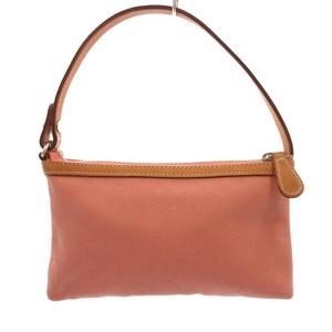 ラルフローレン RALPH LAUREN セカンドバッグ ハンドバッグ ピンク 無地 ファスナー開閉 レザートリム /IL ■GY99 レディース