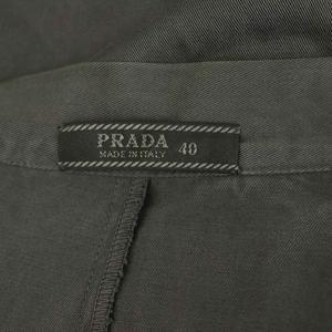 プラダ PRADA タックスカート フレア ロング コットン 40 グレー /MY ■OS ■GY06 レディース