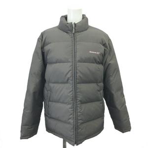 リーボック Reebok ダウンジャケット 上着 L グレー 長袖 スタンドカラー 無地 /NP ■GY99 メンズ
