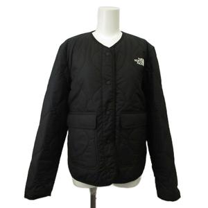 ザノースフェイス THE NORTH FACE アンパト キルテッド ライナー AMPATO QUILTED LINER 中綿ジャケット ブルゾン アウター キルティング ノーカラー ロゴ M 黒 ブラック NF0A83ID /XZ ■GY50 レディース