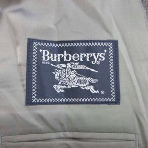 バーバリー BURBERRY スーツ フォーマル セットアップ ジャケット パンツ ベスト グレー 3ピース 長袖 /PP ■GY50 メンズ