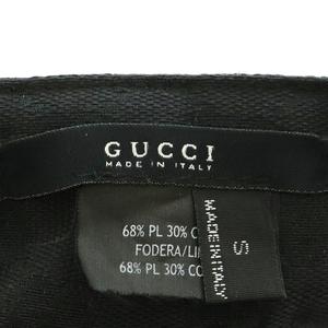 グッチ GUCCI サンバイザー 帽子 GGスプリーム ロゴ インターロッキング ストライプ S マルチカラー 黒 ブラック ターコイズグリーン /SS ■OS ■GY50 レディース