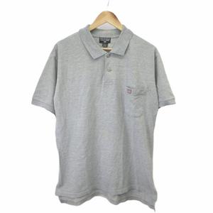 ポロジーンズ ラルフローレン POLO JEANS ポロシャツ L グレー 半袖 ポケット付き /MD ■GY99 メンズ
