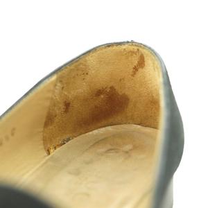 グッチ GUCCI ローファー スエード ラウンドトゥ バンブーモチーフ ホースビット 34.5C 黒 ブラック /SS ■OS ■GY50 レディース