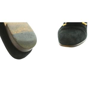 グッチ GUCCI ローファー スエード ラウンドトゥ バンブーモチーフ ホースビット 34.5C 黒 ブラック /SS ■OS ■GY50 レディース