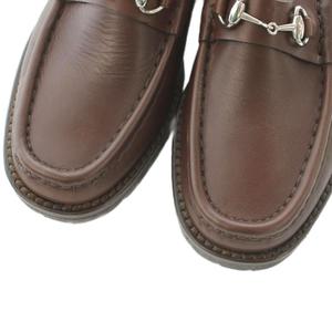 グッチ GUCCI ホースビット ローファー レザー 37 24.0cm 茶 ブラウン 101 6105 /MI ■GY50 レディース