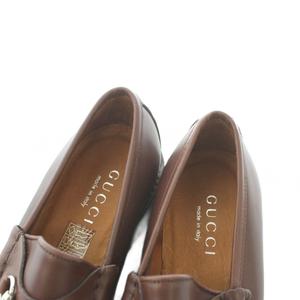 グッチ GUCCI ホースビット ローファー レザー 37 24.0cm 茶 ブラウン 101 6105 /MI ■GY50 レディース