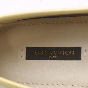 ルイヴィトン LOUIS VUITTON ドライビングシューズ スリッポン エナメルレザー 34.5 イエロー /YO32 ■GY50 