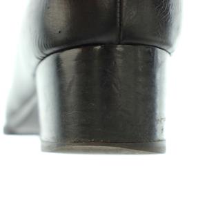 グッチ GUCCI パンプス スクエアトゥ チャンキーヒール ビット金具 レザー 36.5 23.5cm 黒 ブラック 441 101 1420 /MI ■GY50 レディース