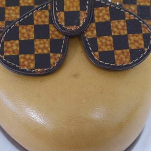 ルイヴィトン LOUIS VUITTON パンプス ウェッジソール 蝶々モチーフ ダミエ 35 1/2 キャメル ベージュ ■GY50 レディース