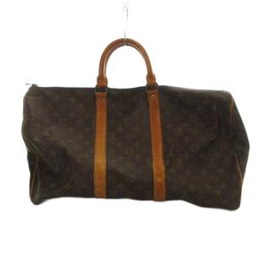 ルイヴィトン LOUIS VUITTON M41426 キーポル50 ボストンバッグ ハンド PVC レザー モノグラム ロゴ 茶 ブラウン ■GY99 /MQ ■OH メンズ