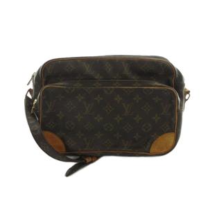 ルイヴィトン LOUIS VUITTON M45244 ナイル ショルダーバッグ モノグラム 斜めがけ PVC レザー ロゴ 茶 ブラウン ■GY99 /MQ ■OH レディース