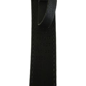 グッチ GUCCI ダブルG スリムベルト GGマーモント レザー バックル ゴールド金具 80・32 黒 ブラック 409417 /XZ ■GY76 レディース